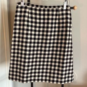 Dana Buchman A-Line Houndstooth Skirt 6